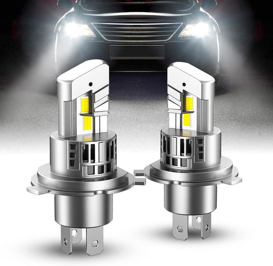 SEALIGHT 2024最新 h4ledヘッドライト 20000LM h4 led 爆光 車 ライト 1：1ミニサイズ 600%アップ7535CSP チップ ファン付き キャンセラー内蔵 車/バイク 車検対応 60W 6500K HB2